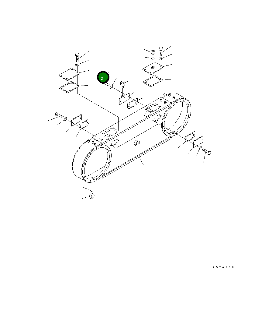 Крышка 237-23-11142 Komatsu