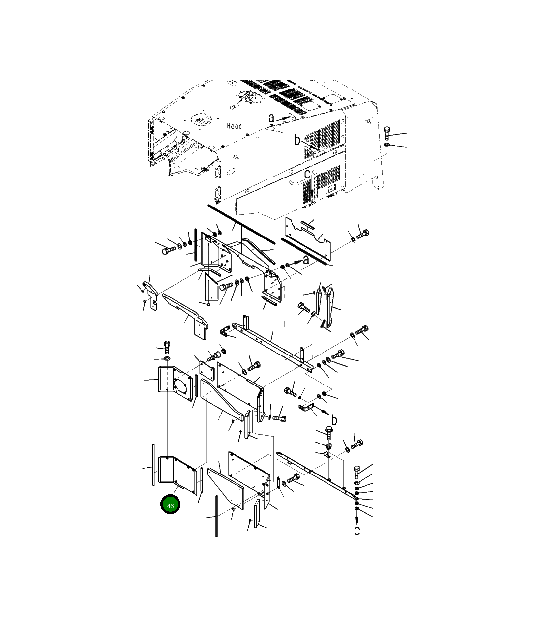 Крышка 425-54-41640 Komatsu