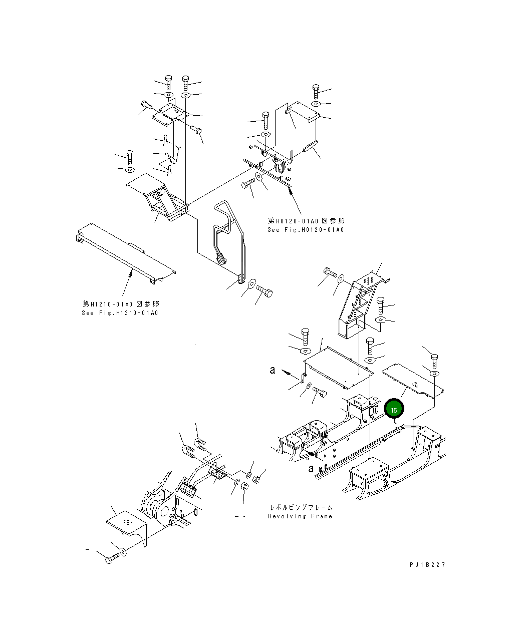 Крышка 21T-54-67790  Komatsu