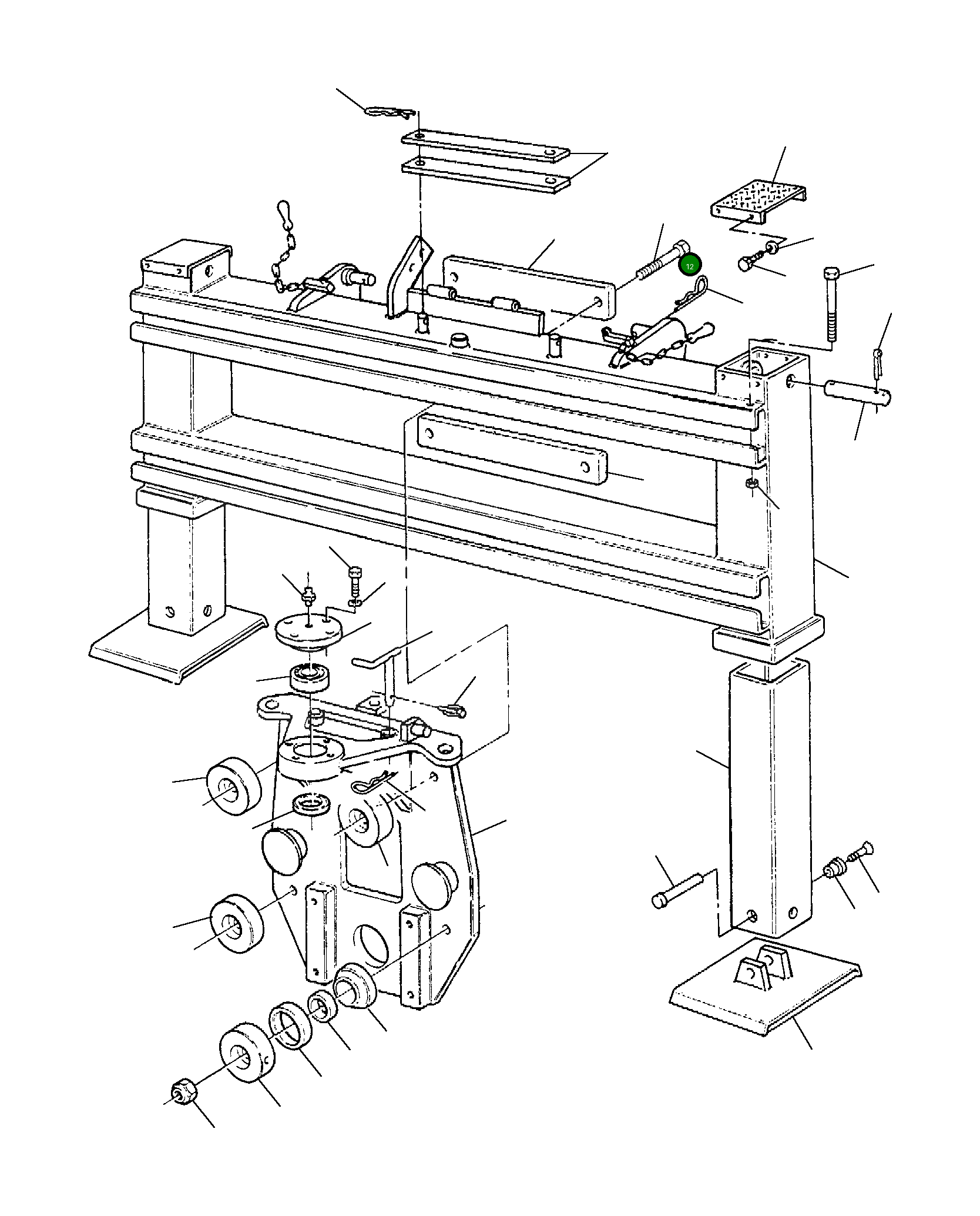 Болт 801014254  Komatsu
