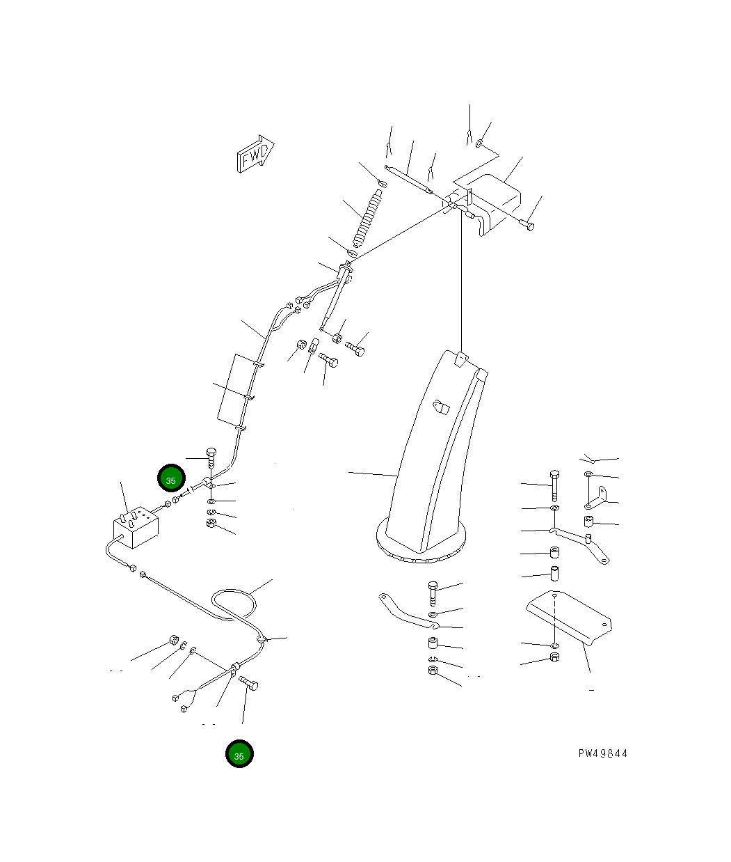 Болт TA01110616 Komatsu