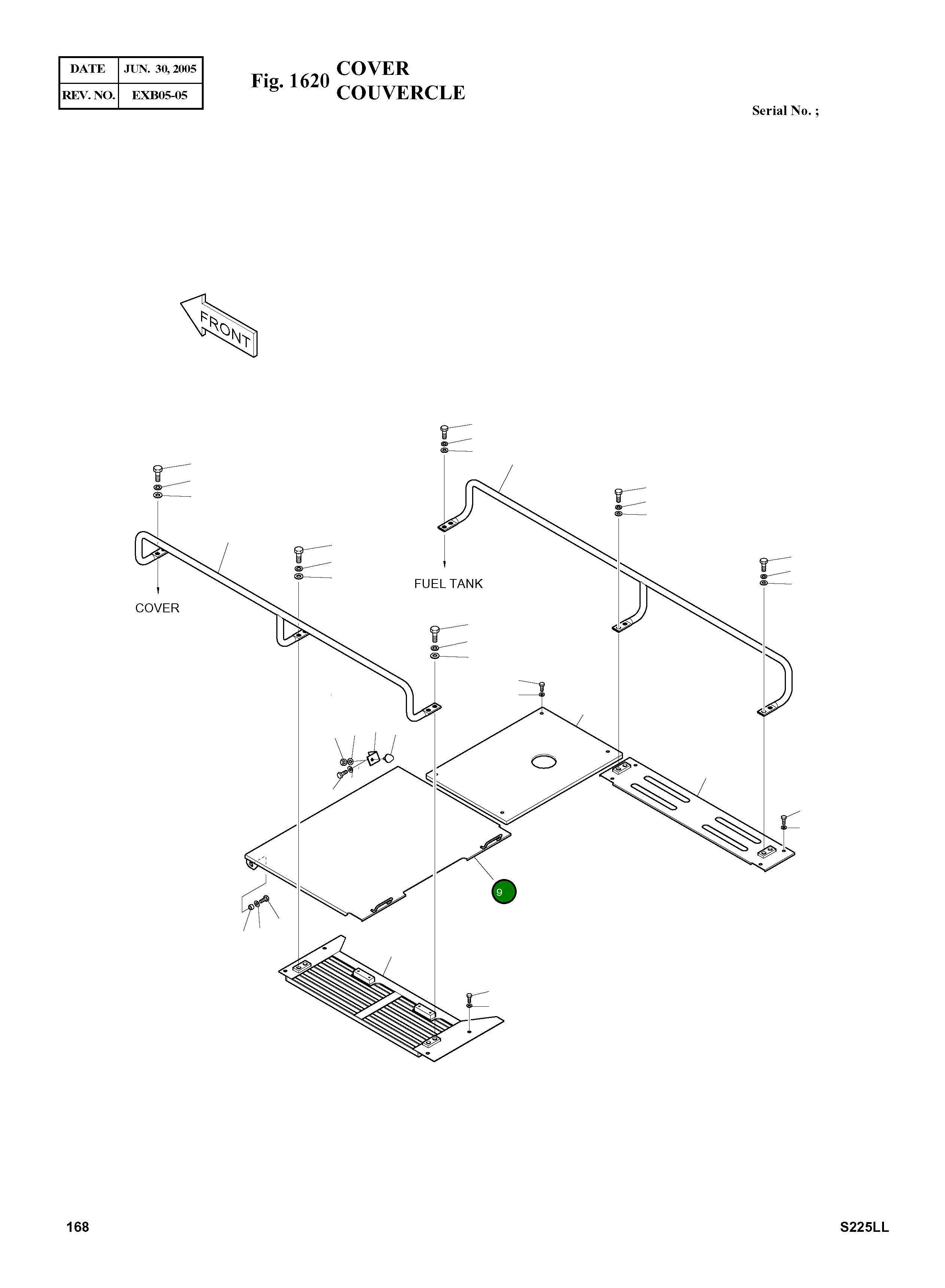 Крышка 2621-3867A Komatsu