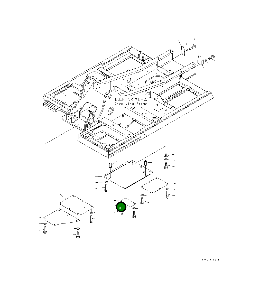 Крышка 206-54-71230  Komatsu
