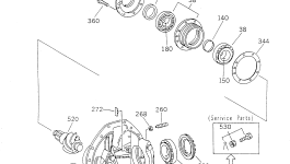 Гайка BW053751 Komatsu