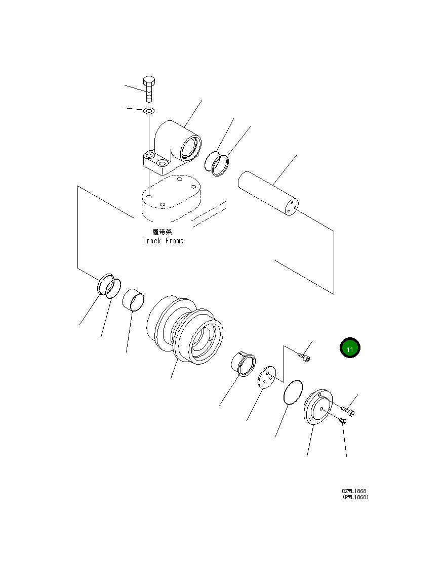 Болт 21M-30-16200  Komatsu