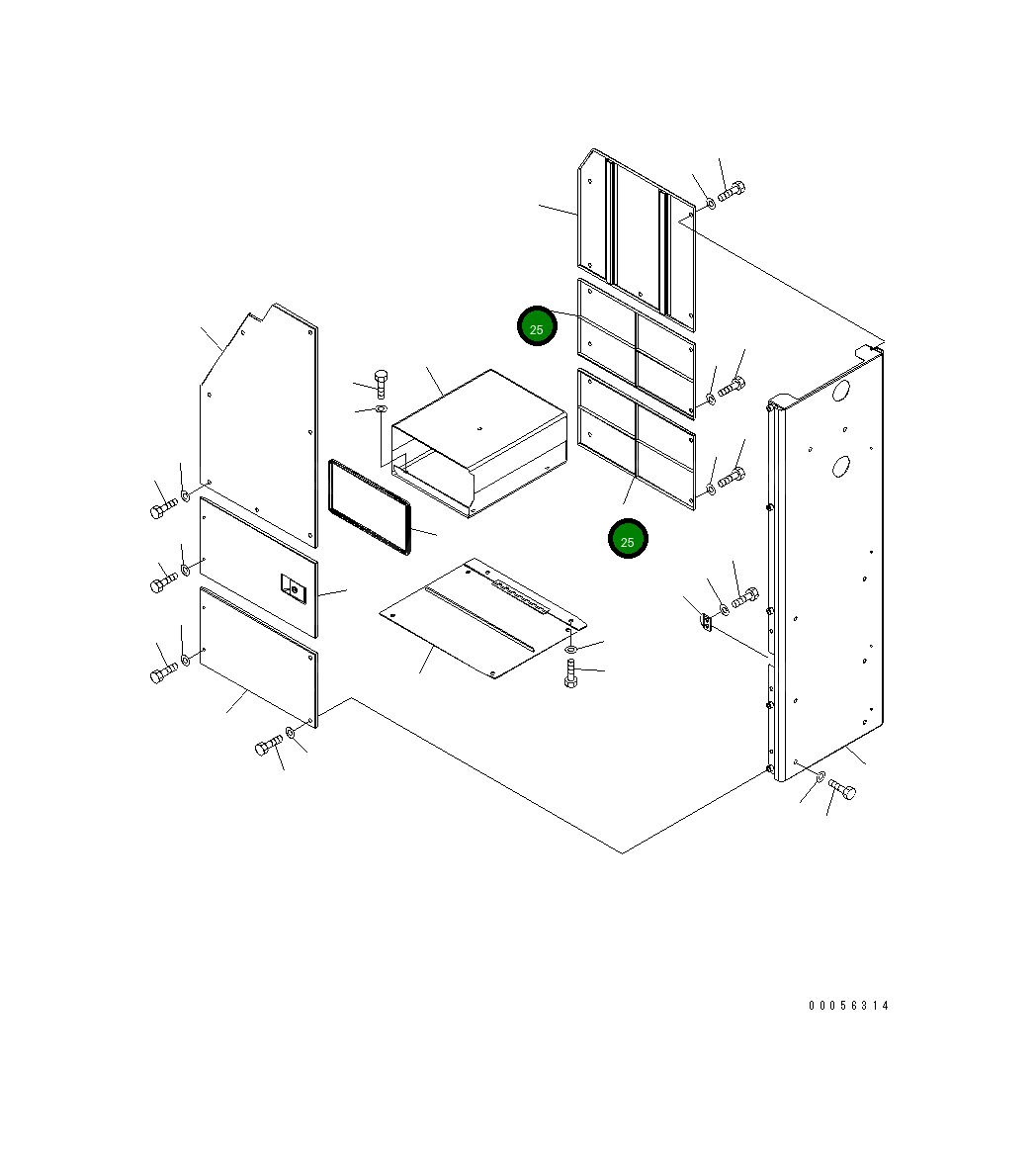 Крышка 427-54-27450 Komatsu
