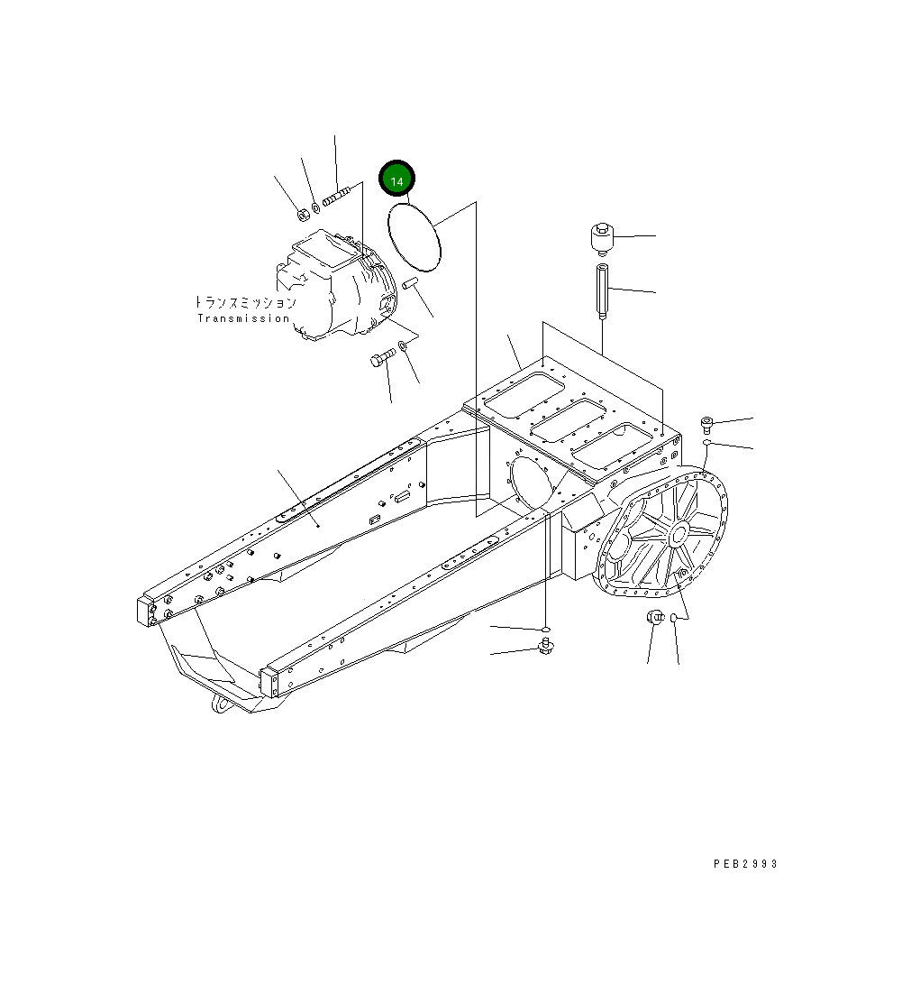Кольцо уплотнительное (O-Ring) 07000-45440  Komatsu
