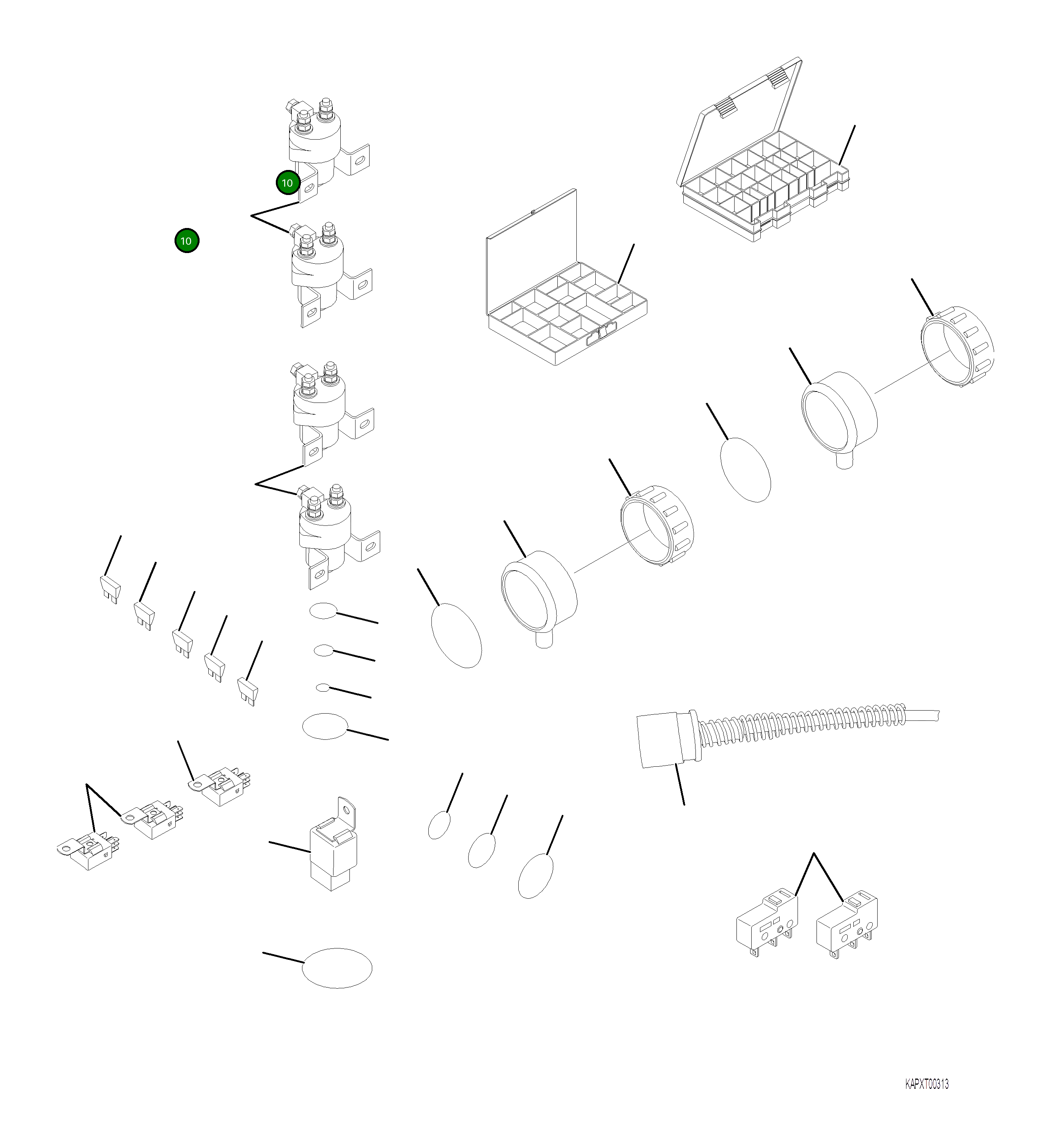 Кольцо уплотнительное (O-Ring) 4A1-60-25360 Komatsu