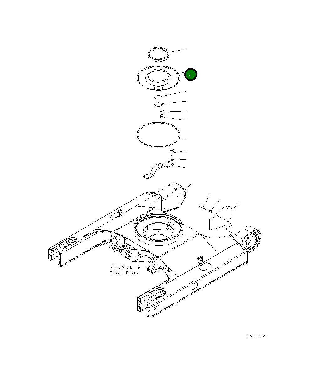 Крышка 21W-30-41150 Komatsu