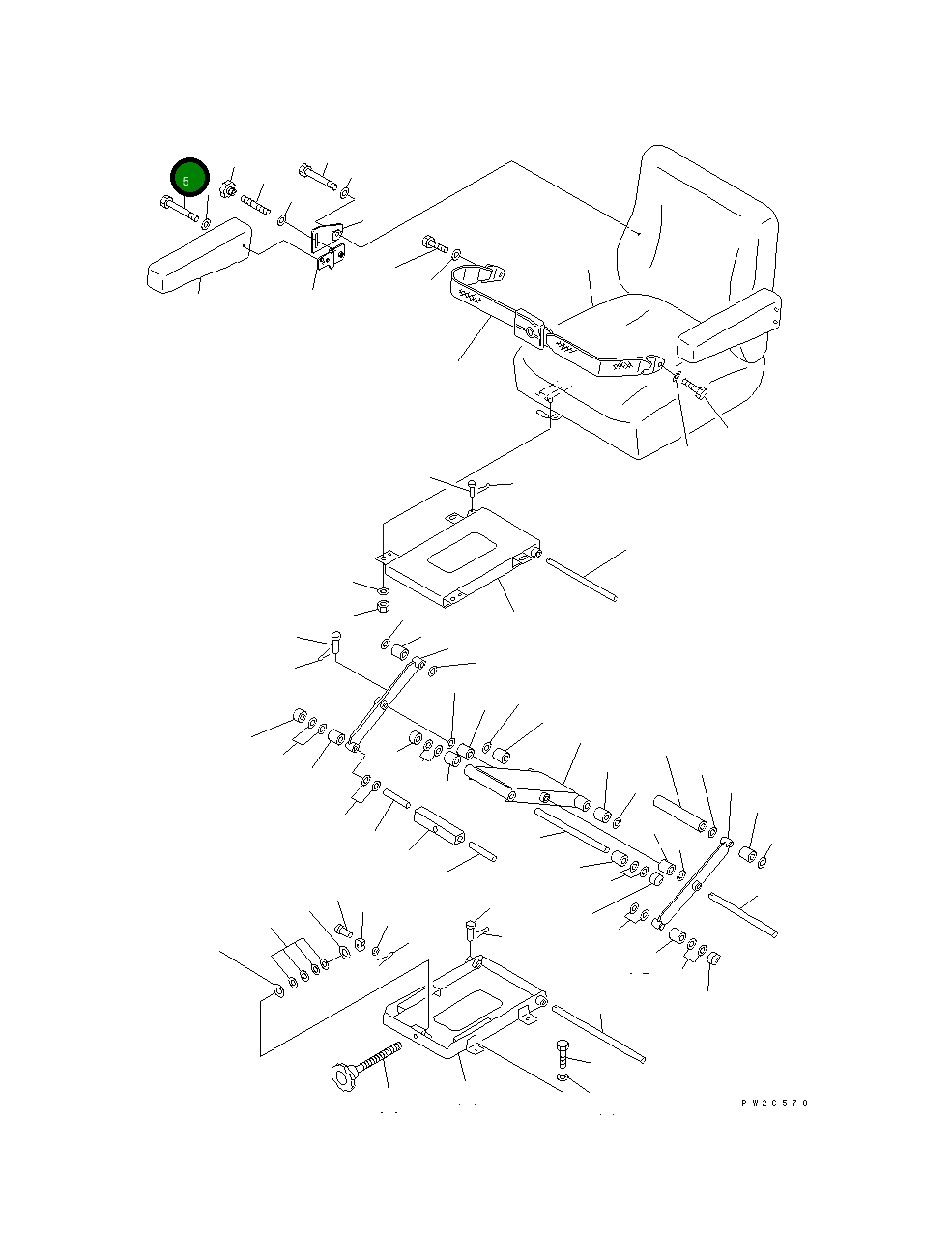 Болт 234-57-51530 Komatsu