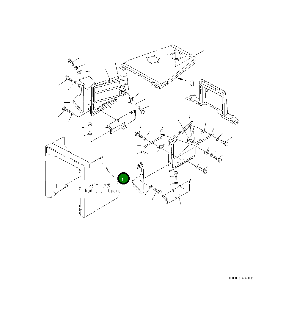 Крышка 154-54-43480 Komatsu