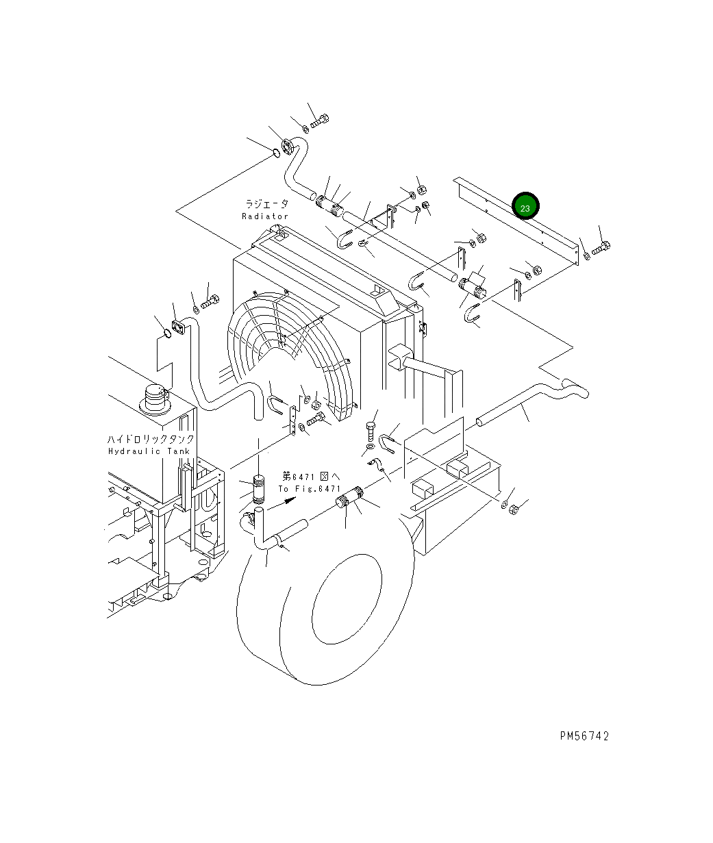 Крышка 262-60-74470 Komatsu