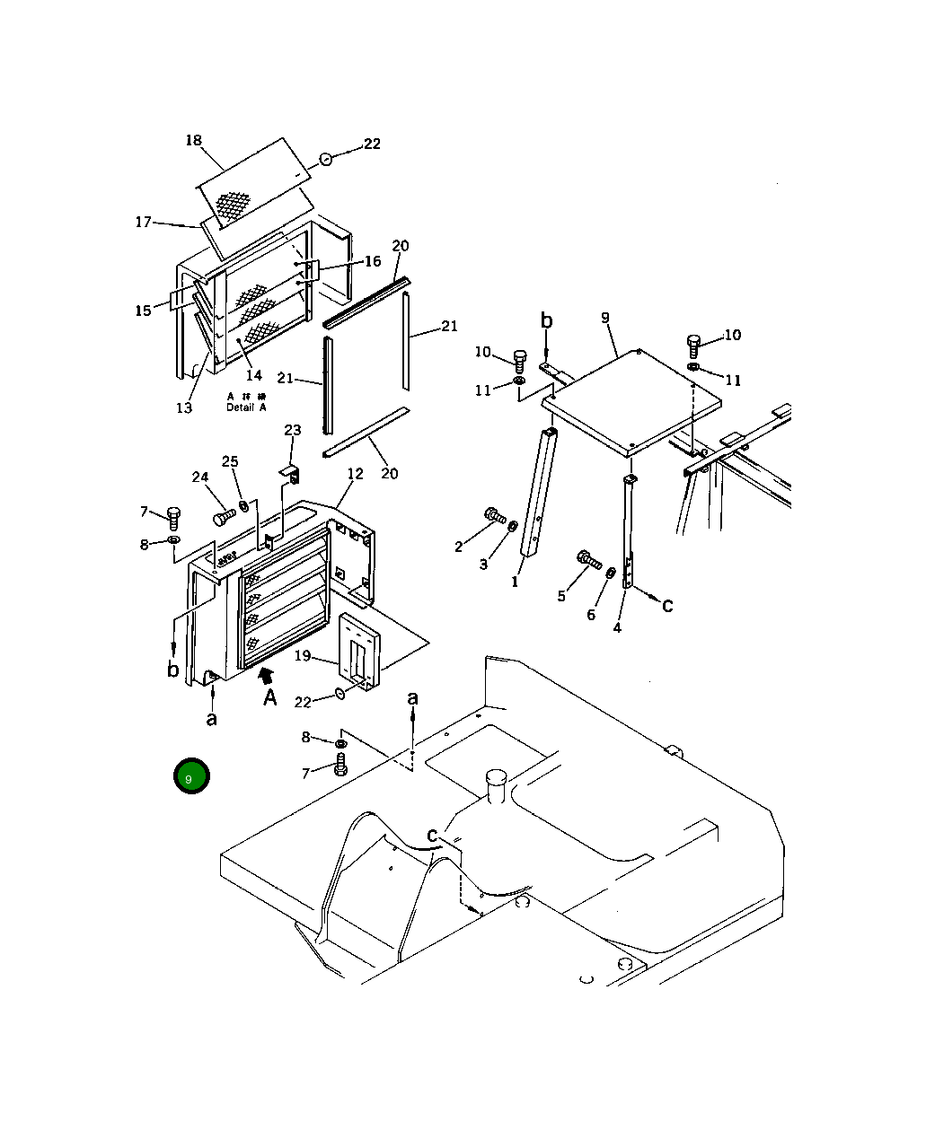 Крышка 201-54-31170 Komatsu