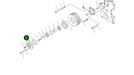 Крышка 6162-63-3350 Komatsu