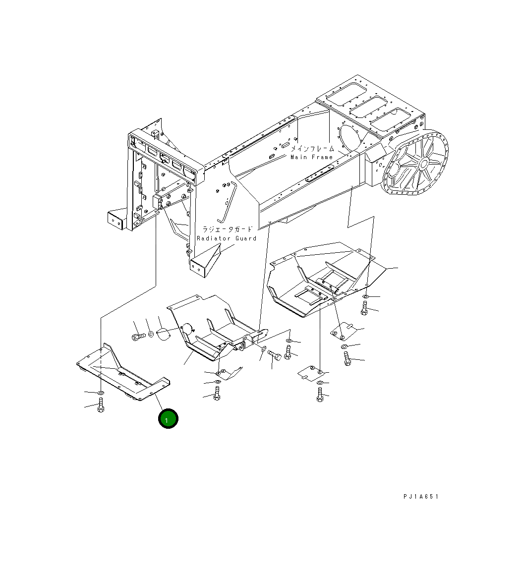 Крышка 156-54-25150 Komatsu