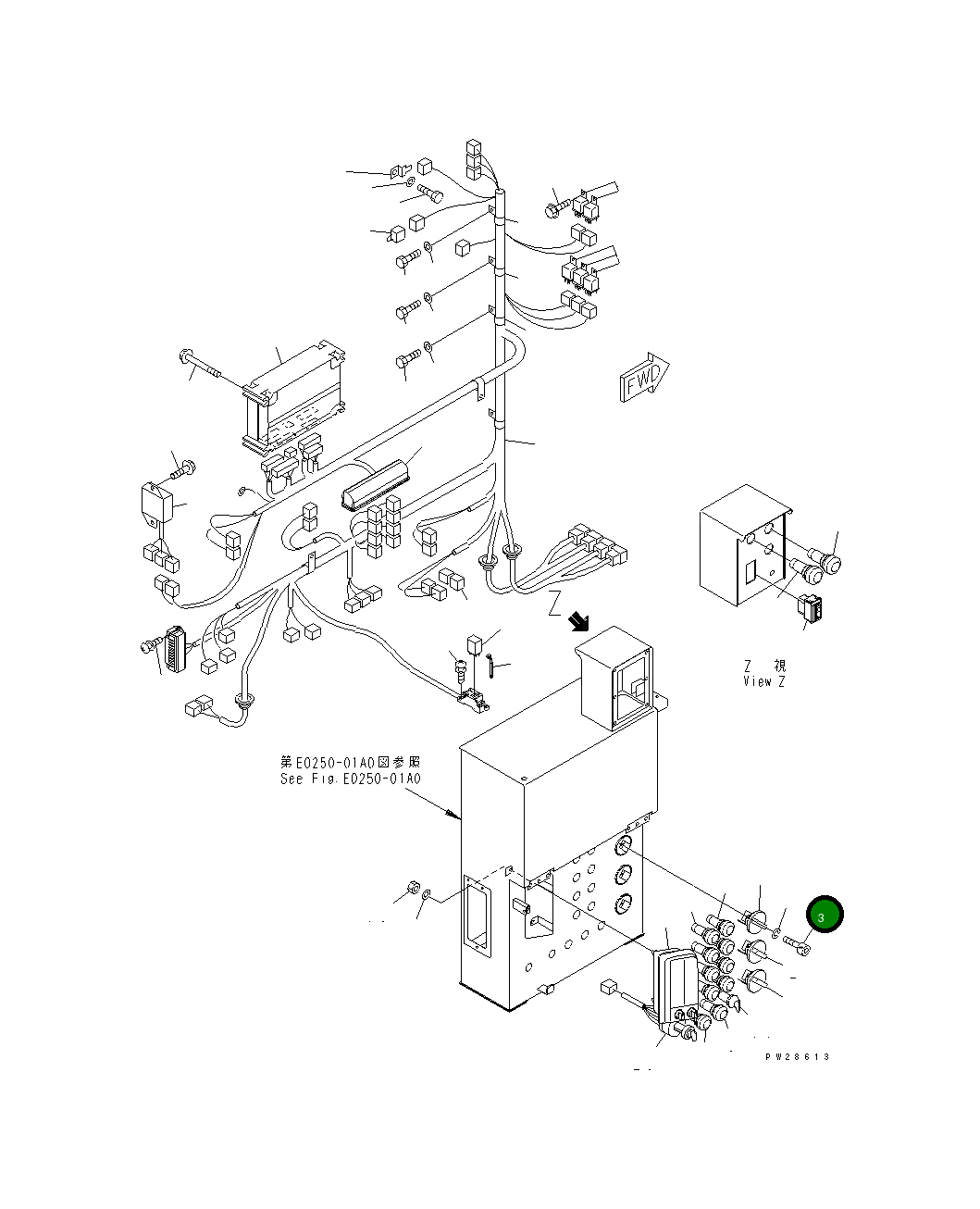 Болт 01252-70410  Komatsu