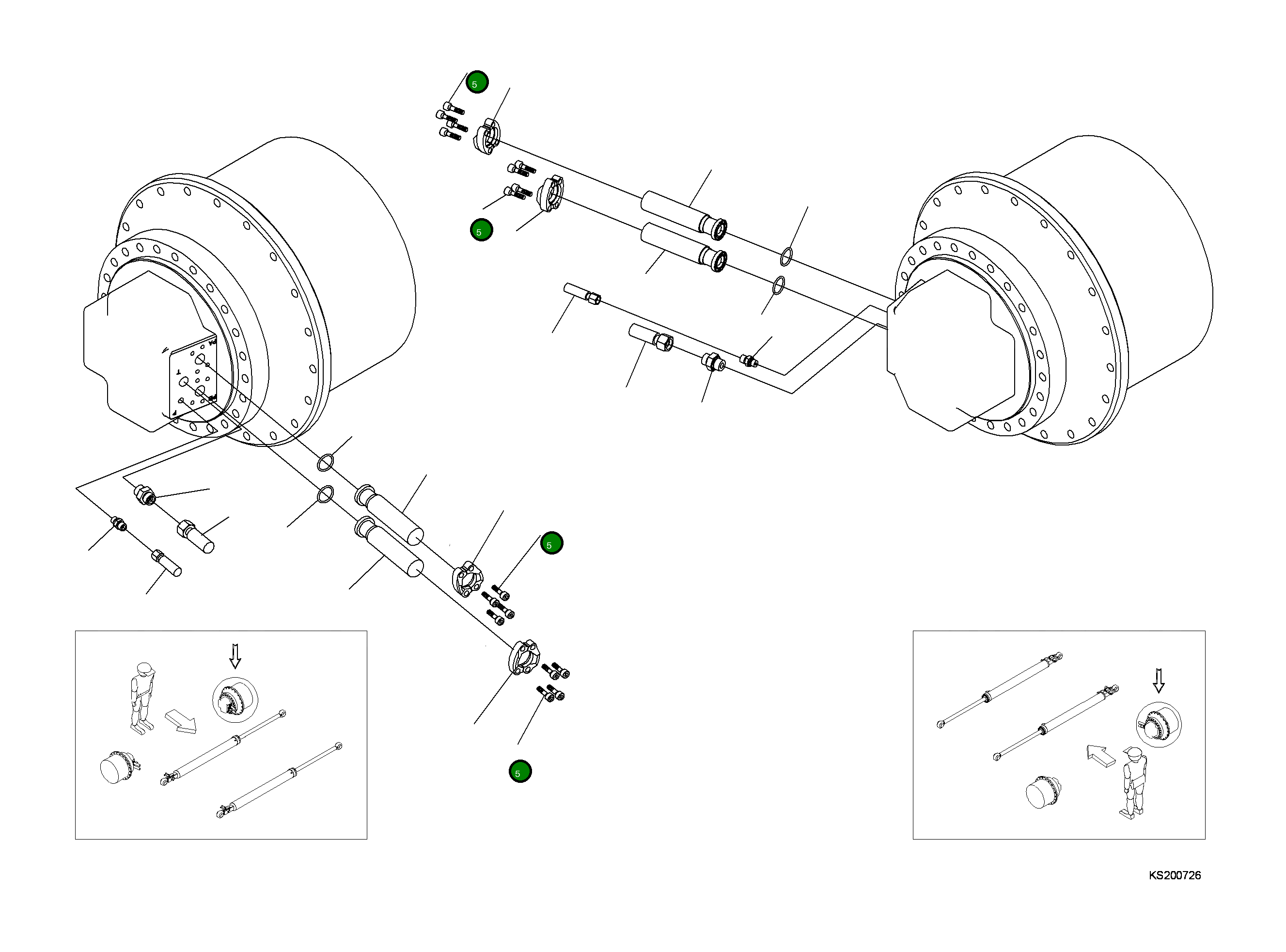 Болт 208-30-KB850  Komatsu