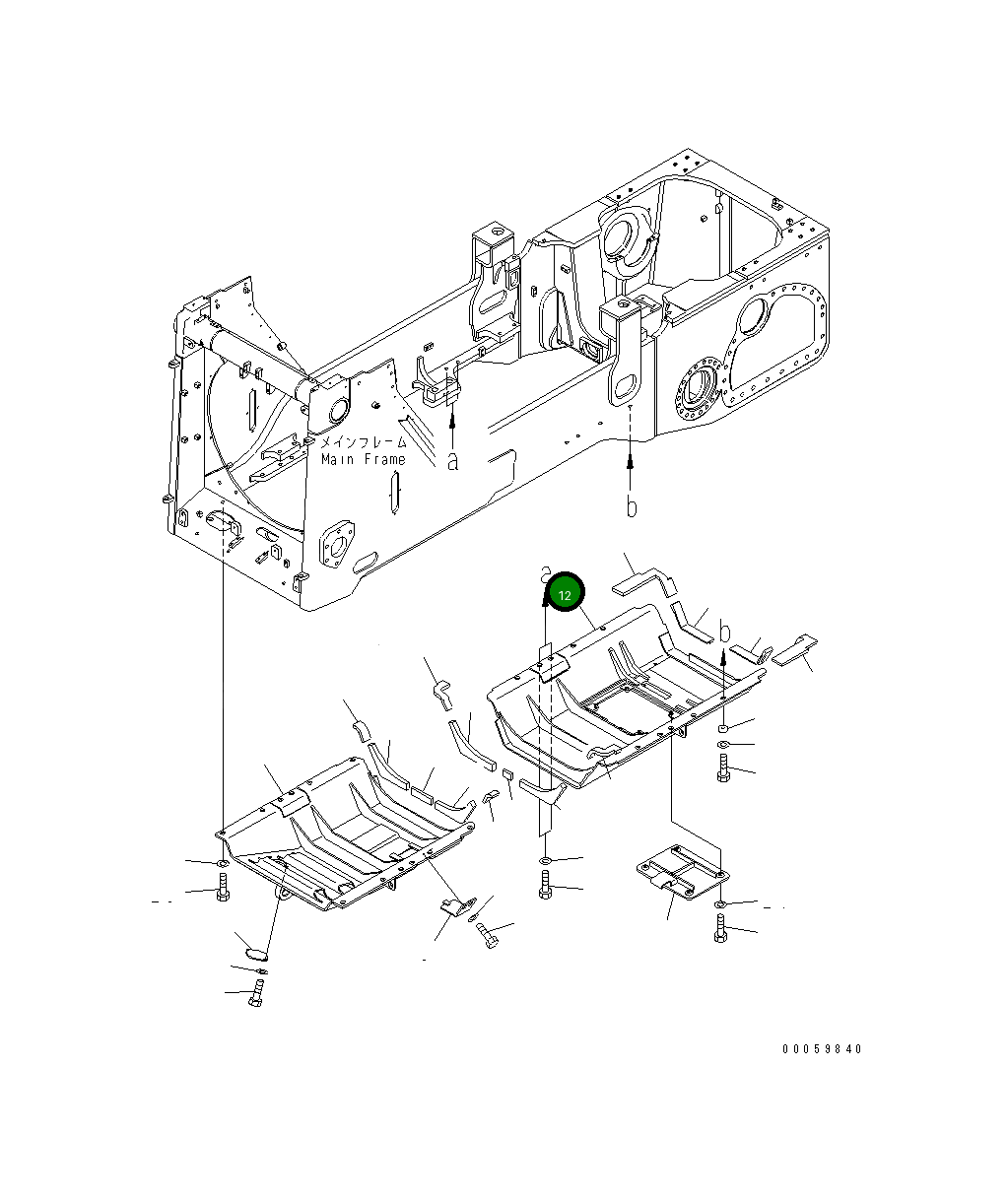 Крышка 17A-54-48810 Komatsu