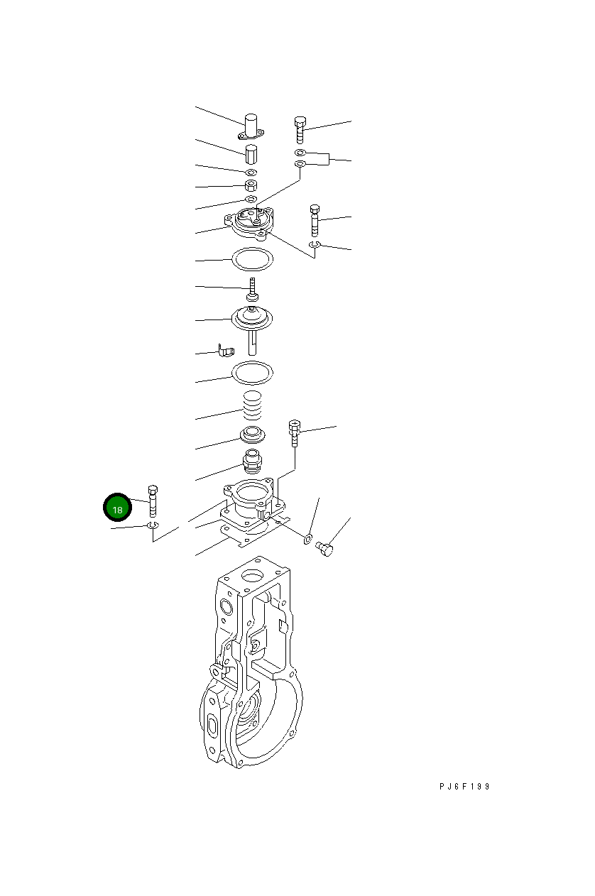 Болт DK154062-5001 Komatsu