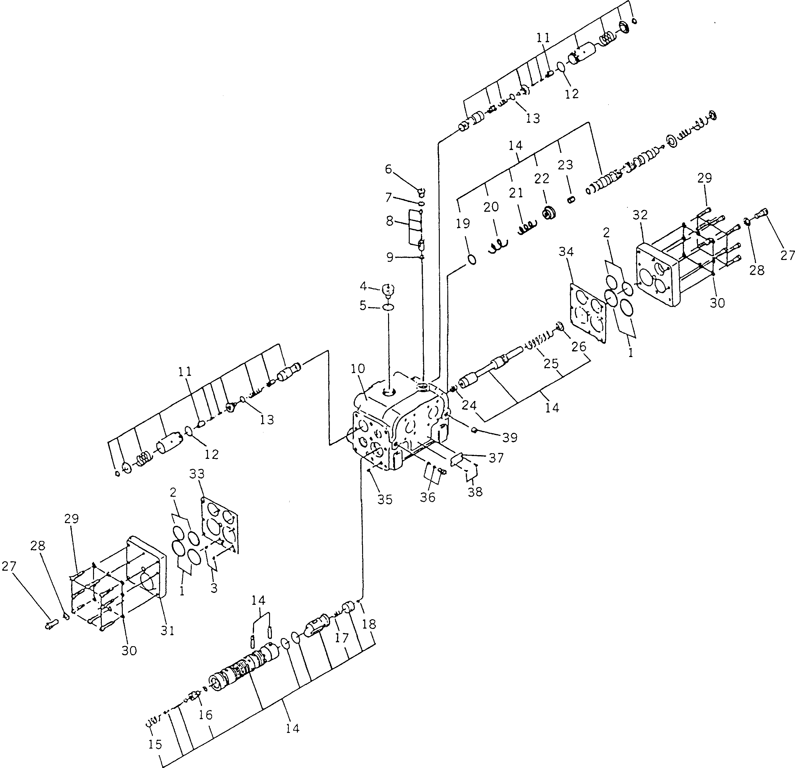 Болт BW055424 Komatsu