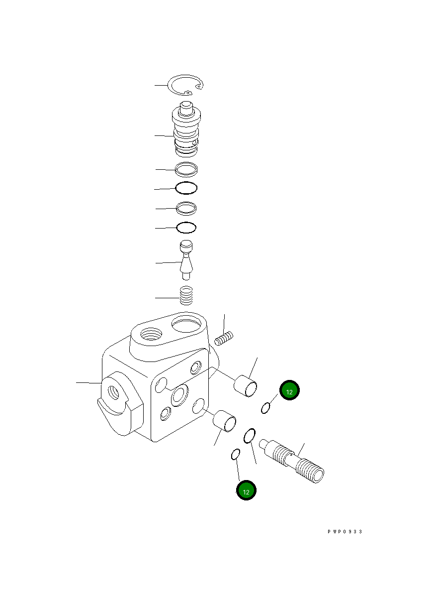 Кольцо уплотнительное (O-Ring) 20E-60-K6240  Komatsu