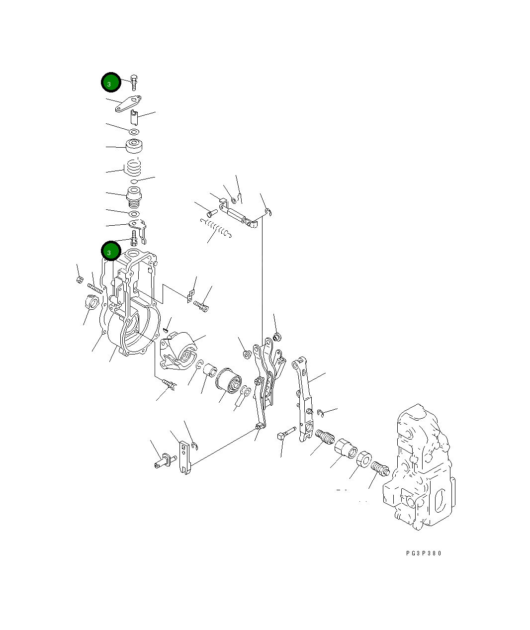 Болт DK154352-2000 Komatsu