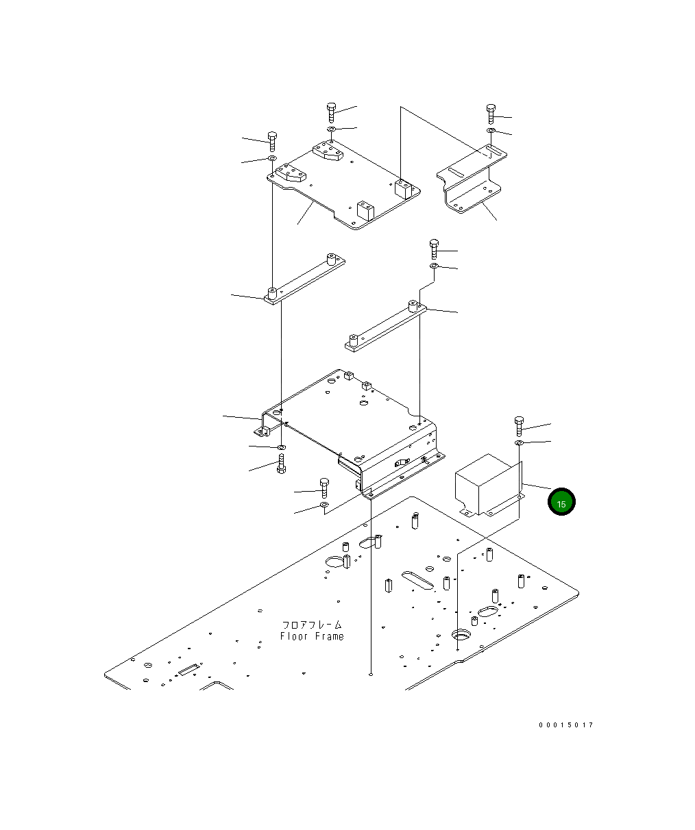 Крышка 22S-43-81140 Komatsu