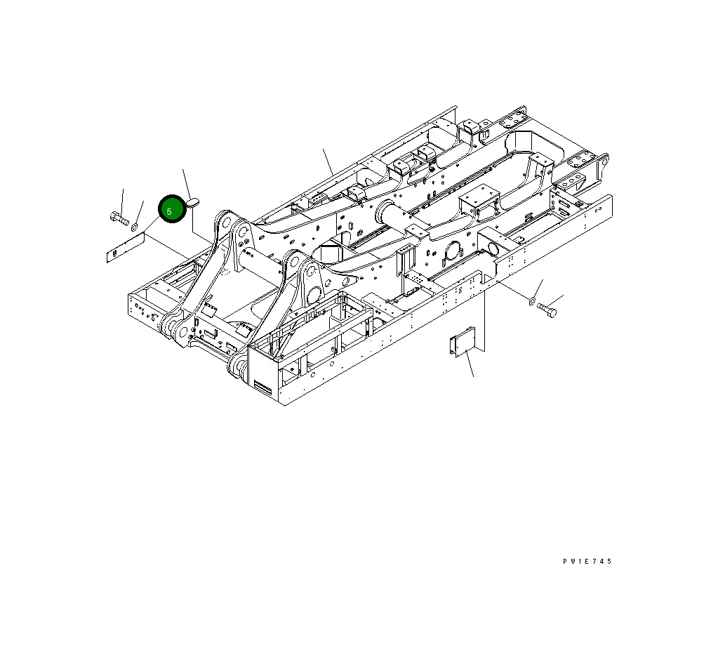 Крышка 21T-46-71250  Komatsu