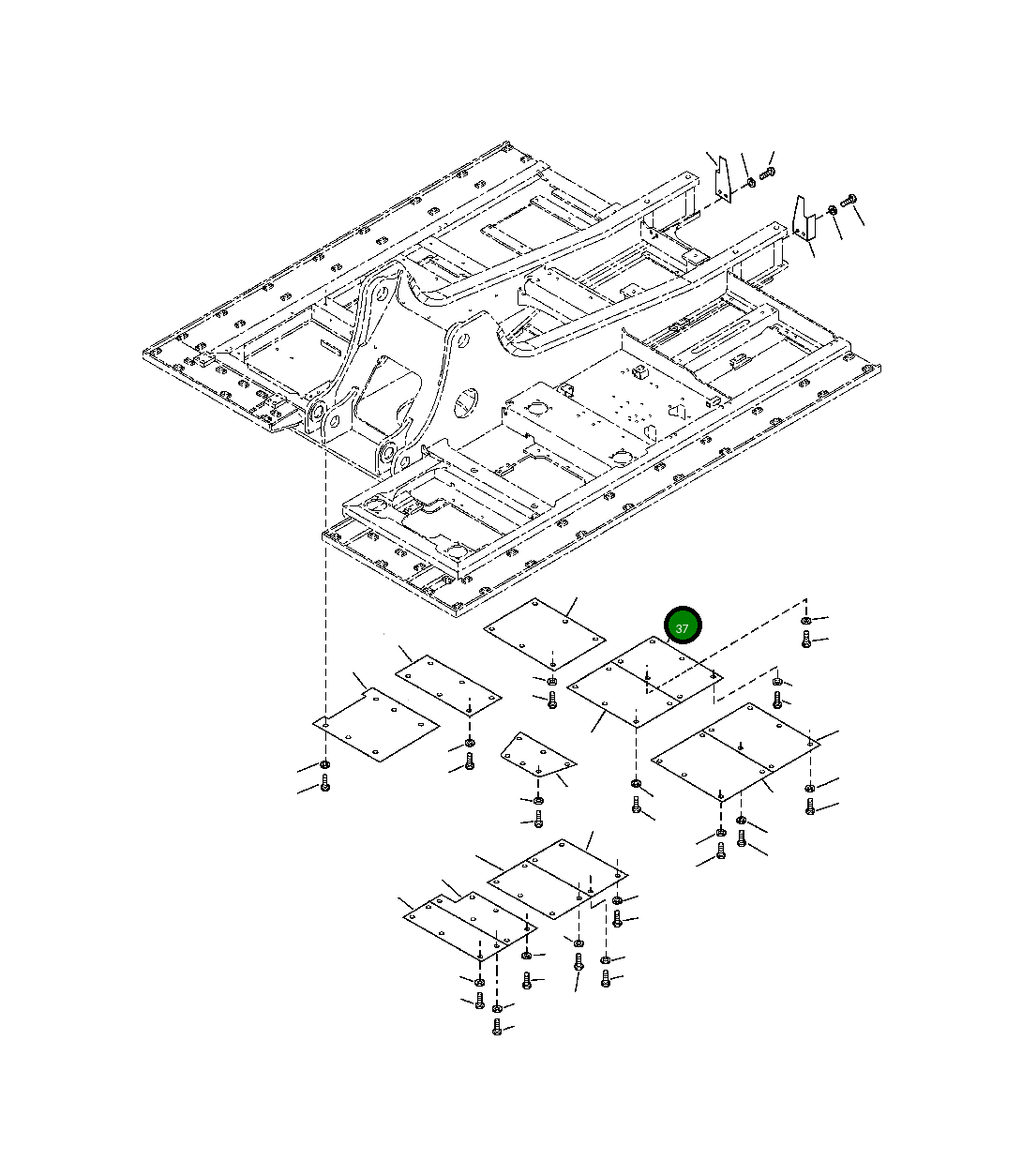 Крышка 206-54-A1470  Komatsu