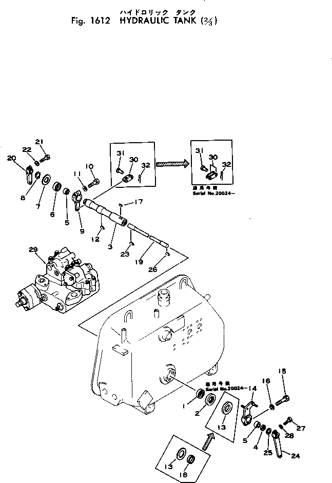 Болт 01000-30825 Komatsu