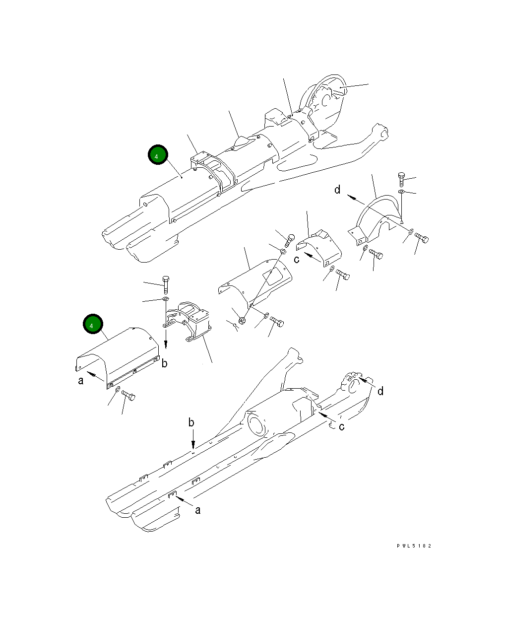 Крышка 154-30-13422  Komatsu