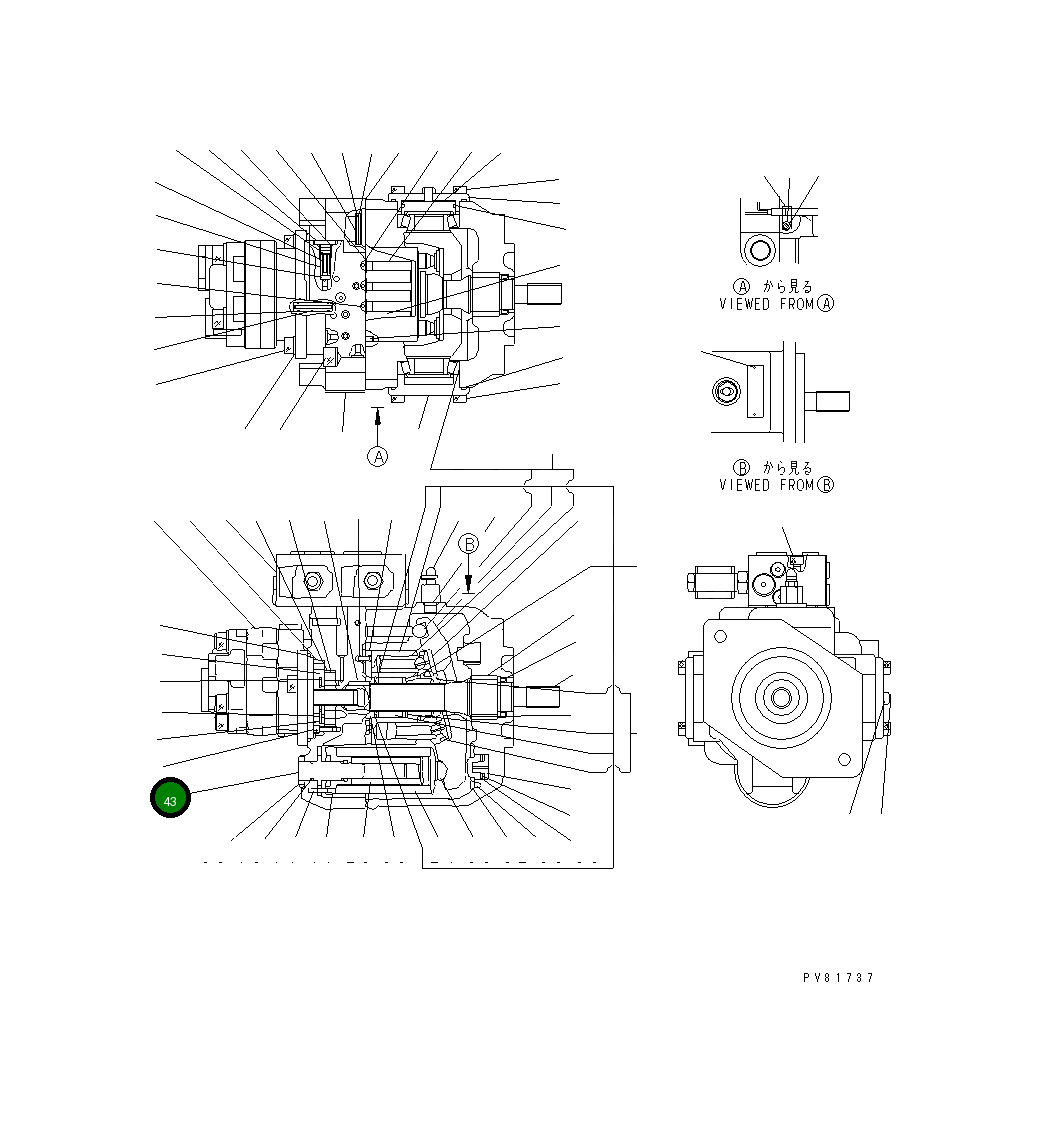 Болт YM172176-73510 Komatsu