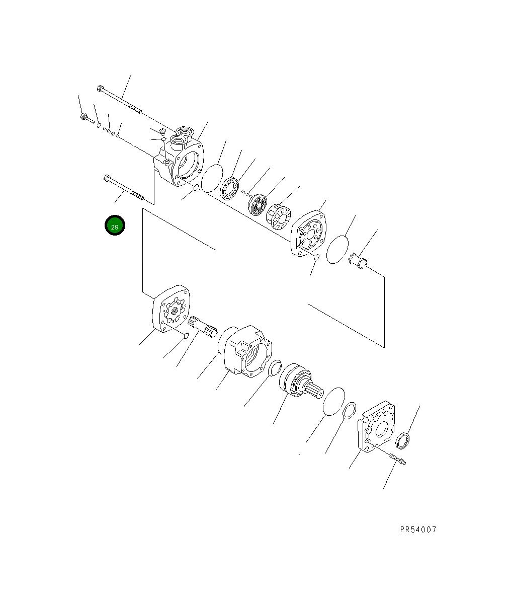 Болт 26A-60-13640  Komatsu