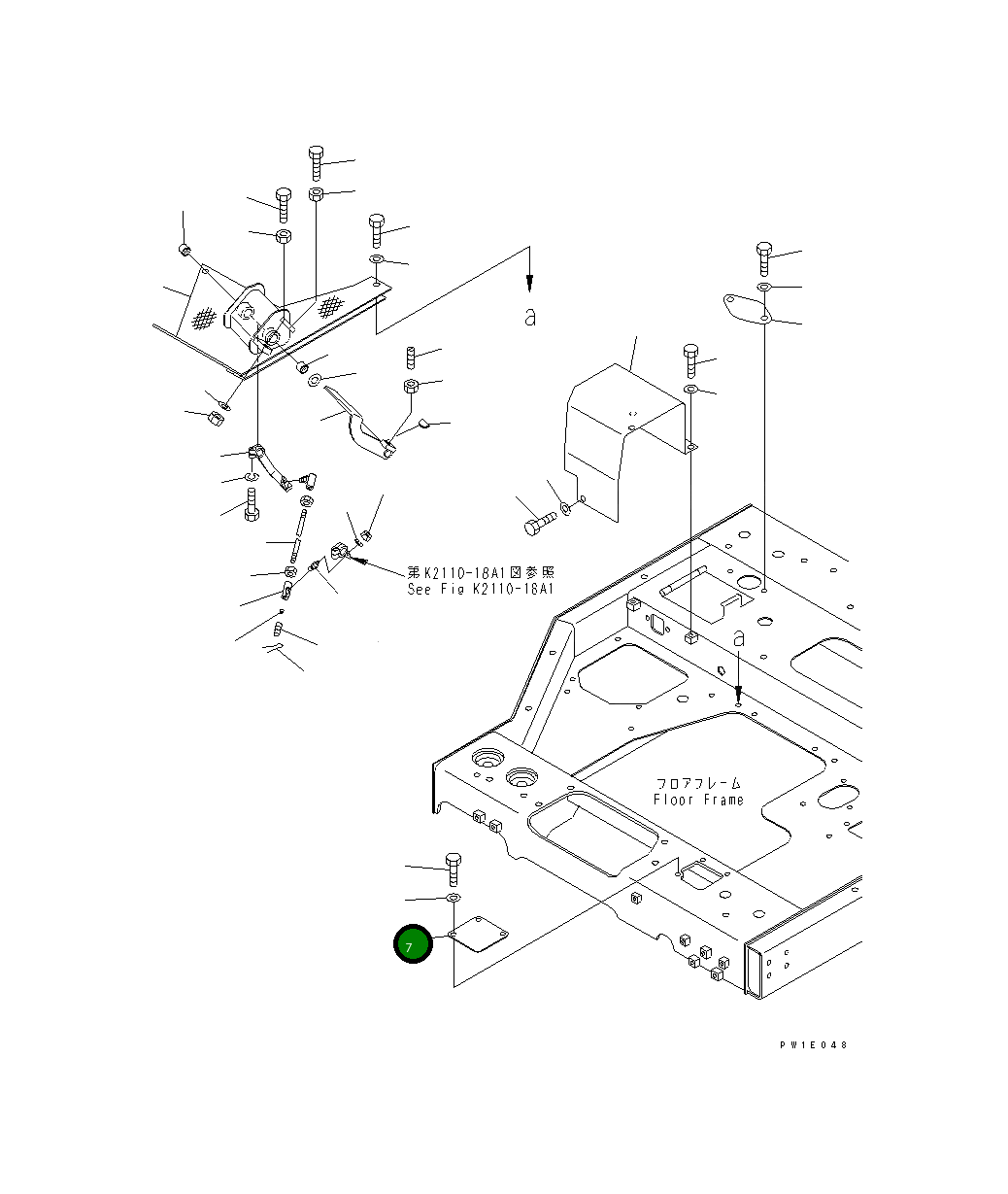 Крышка 196-54-36770 Komatsu