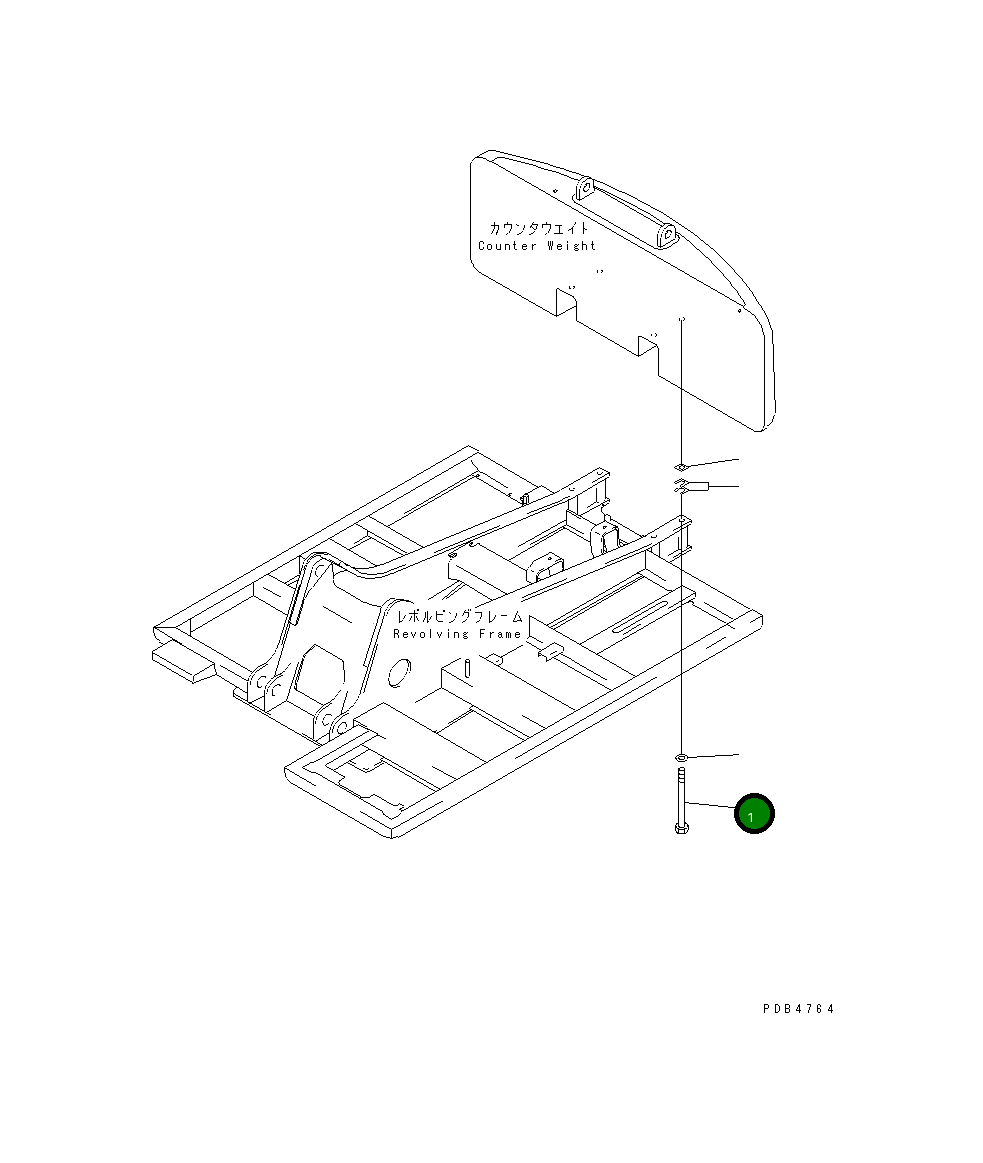 Болт 20Y-46-K2670 Komatsu