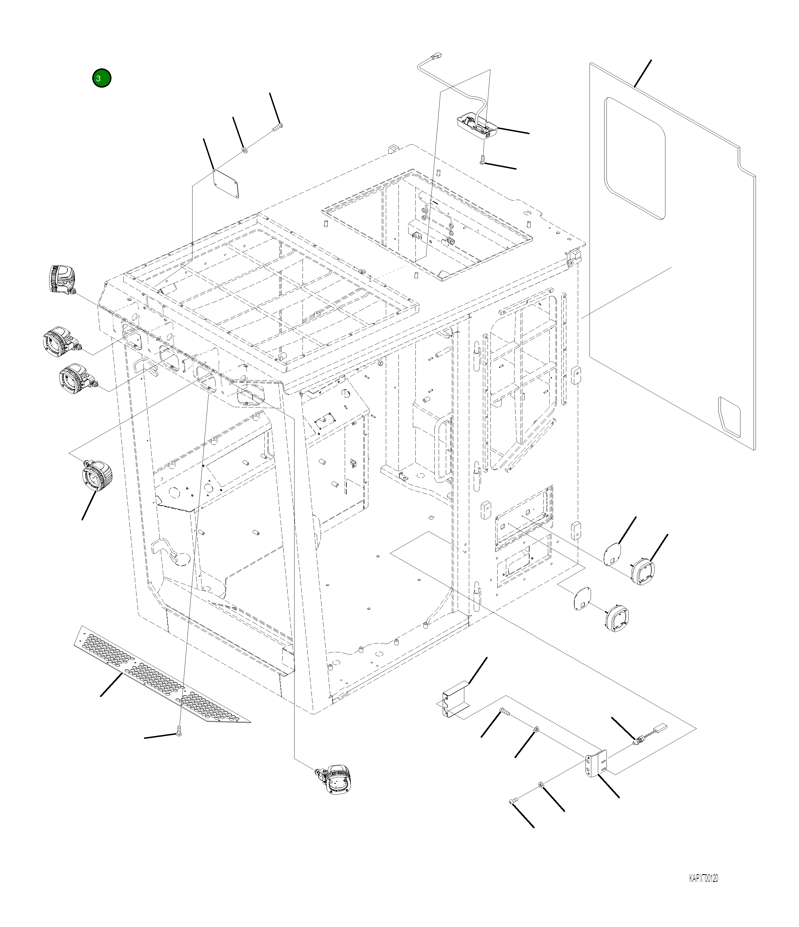 Крышка 4A1-53-22521 Komatsu