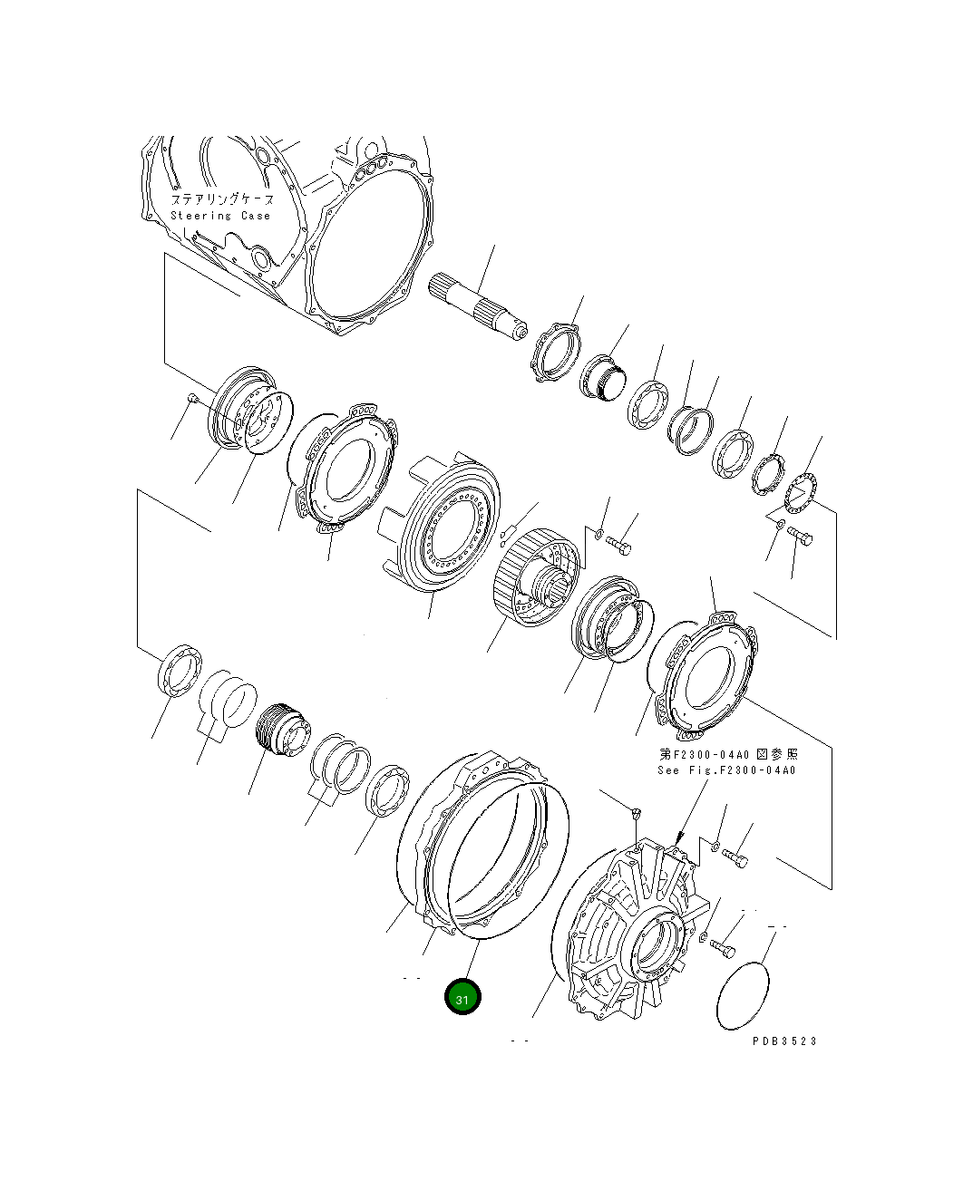 Кольцо уплотнительное (O-Ring) 195-09-18340 Komatsu