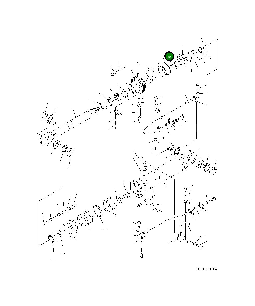 Кольцо 707-71-20010 Komatsu