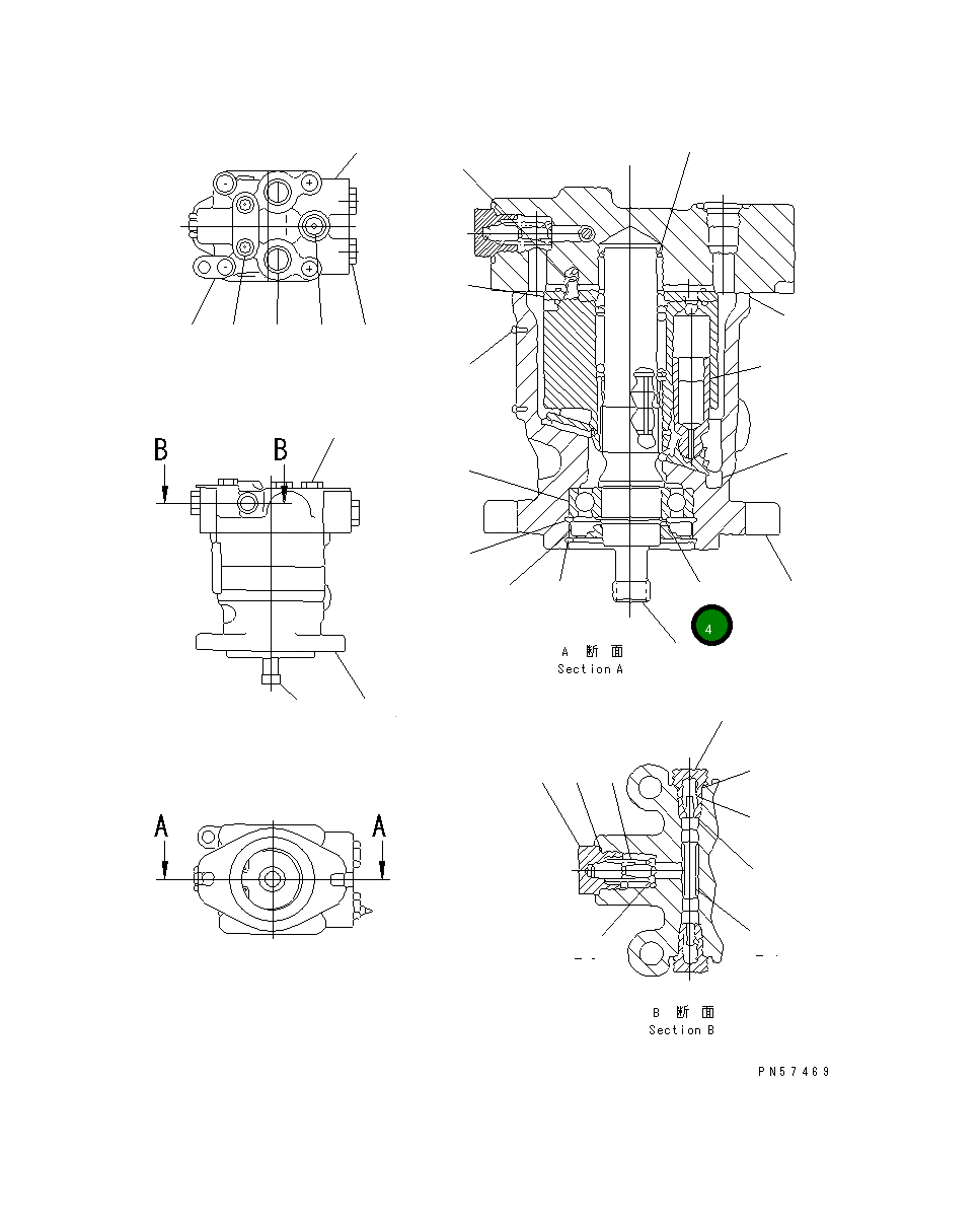 Кольцо уплотнительное (O-Ring) DA9006300-0137  Komatsu