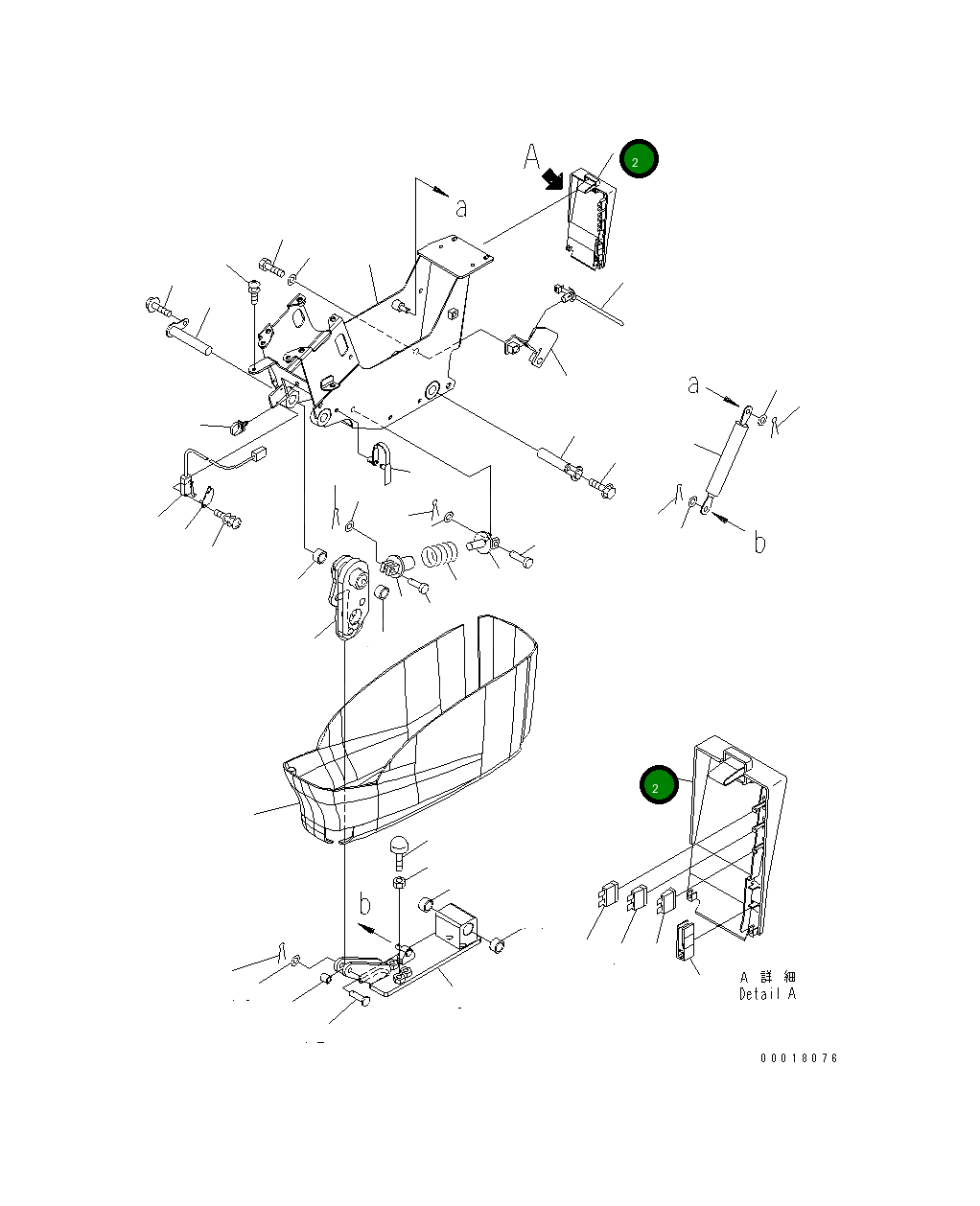 Крышка 22U-43-22330 Komatsu