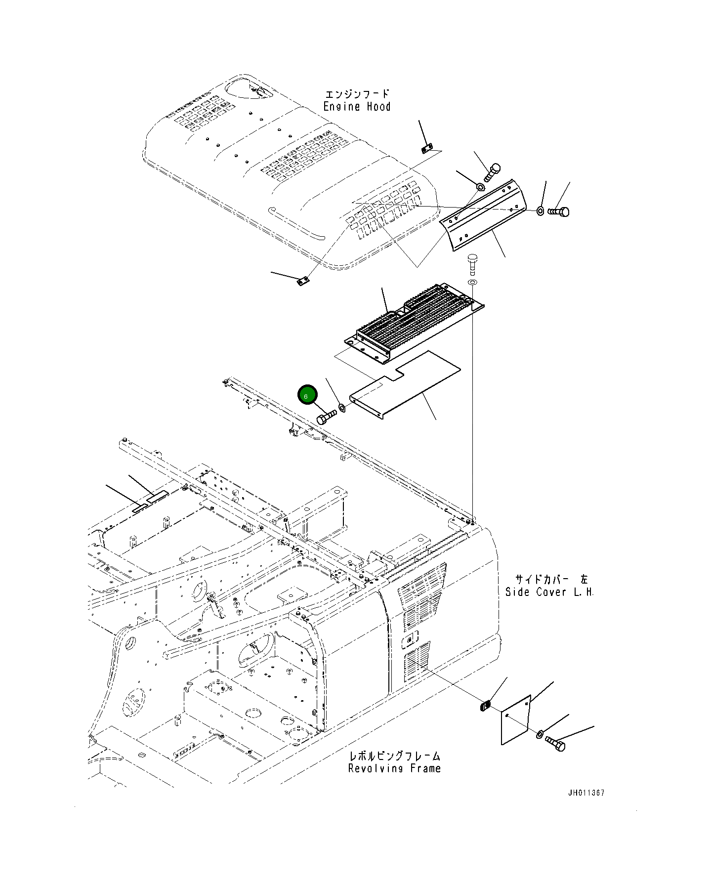 Болт 01010D1030 Komatsu