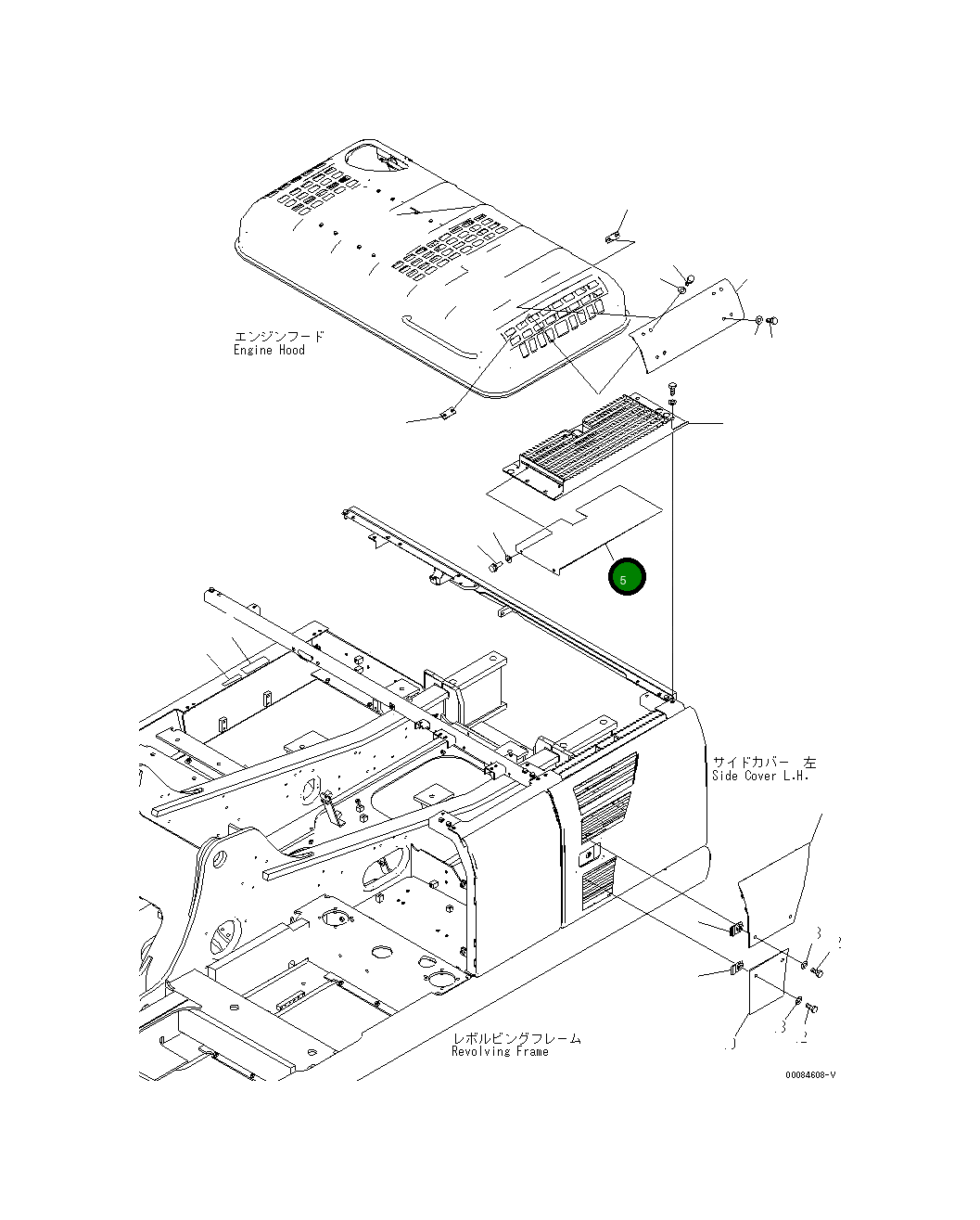Крышка 20Y-54-79520  Komatsu