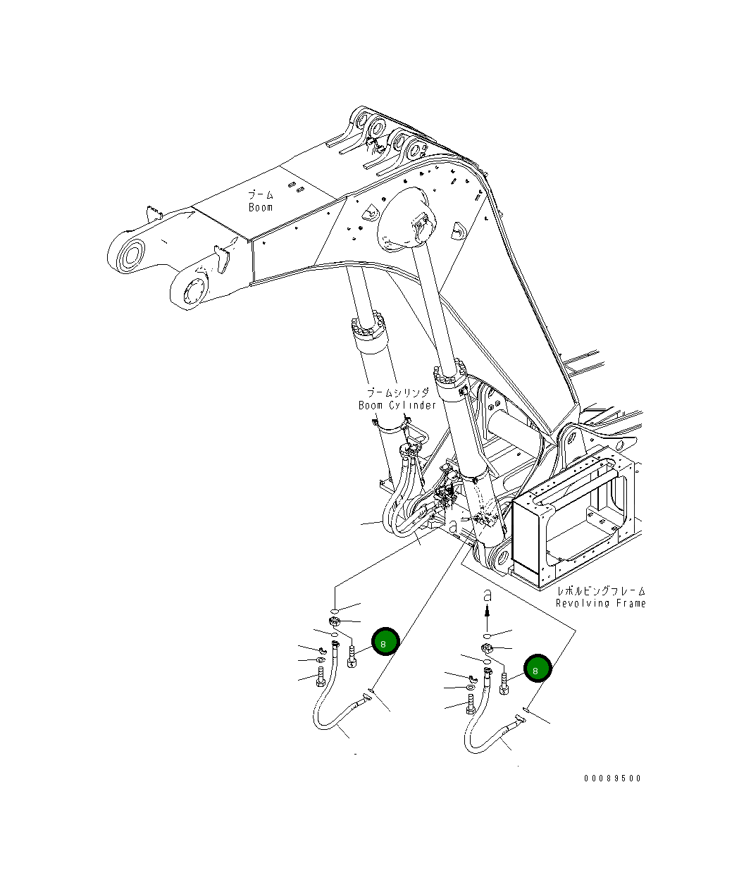 Болт 21T-64-32990  Komatsu