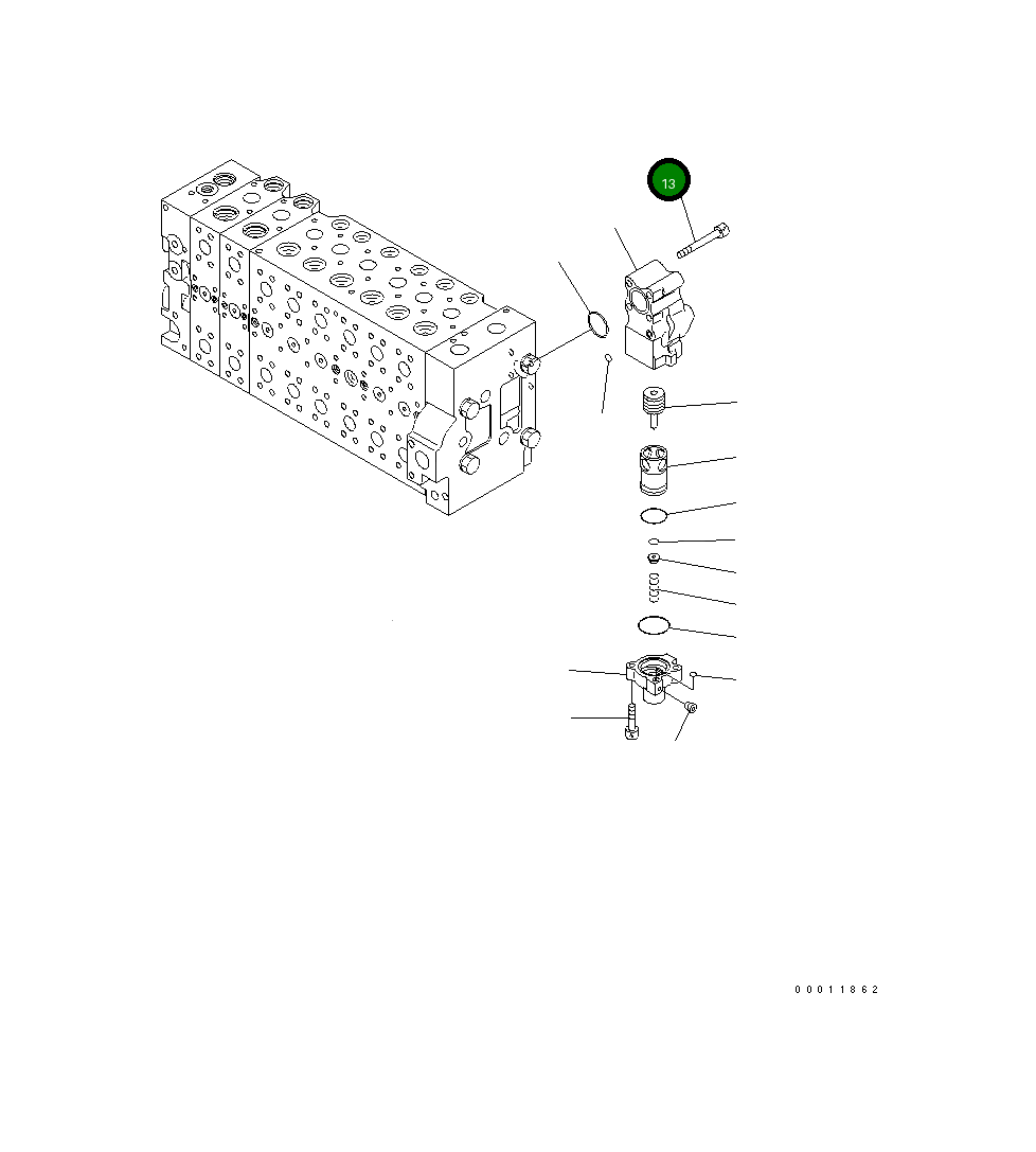 Болт 01252-61075 Komatsu