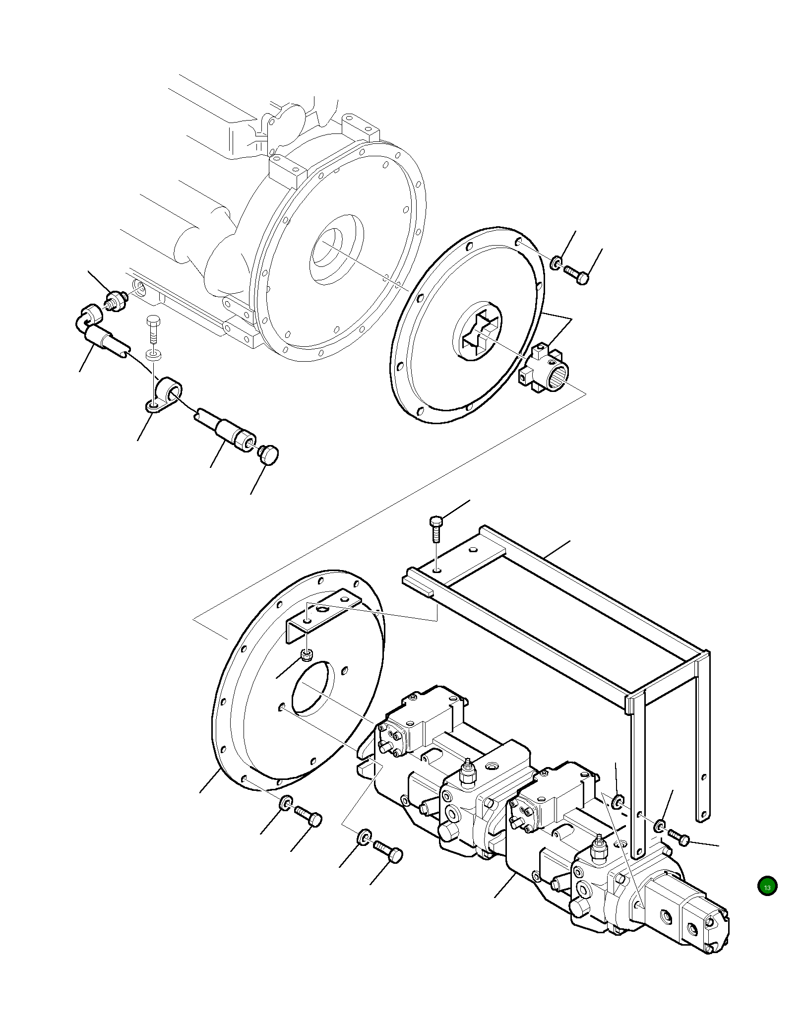 Болт 801044226  Komatsu