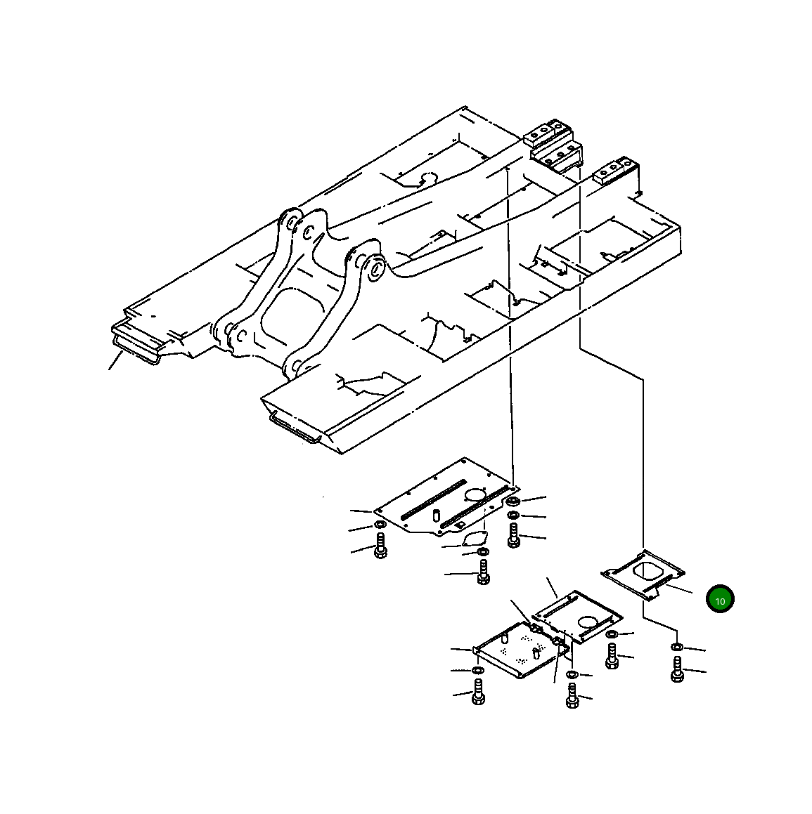 Крышка 209-54-51450  Komatsu