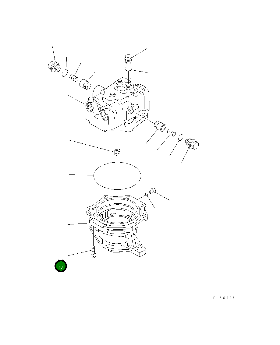 Болт 01252-61440 Komatsu