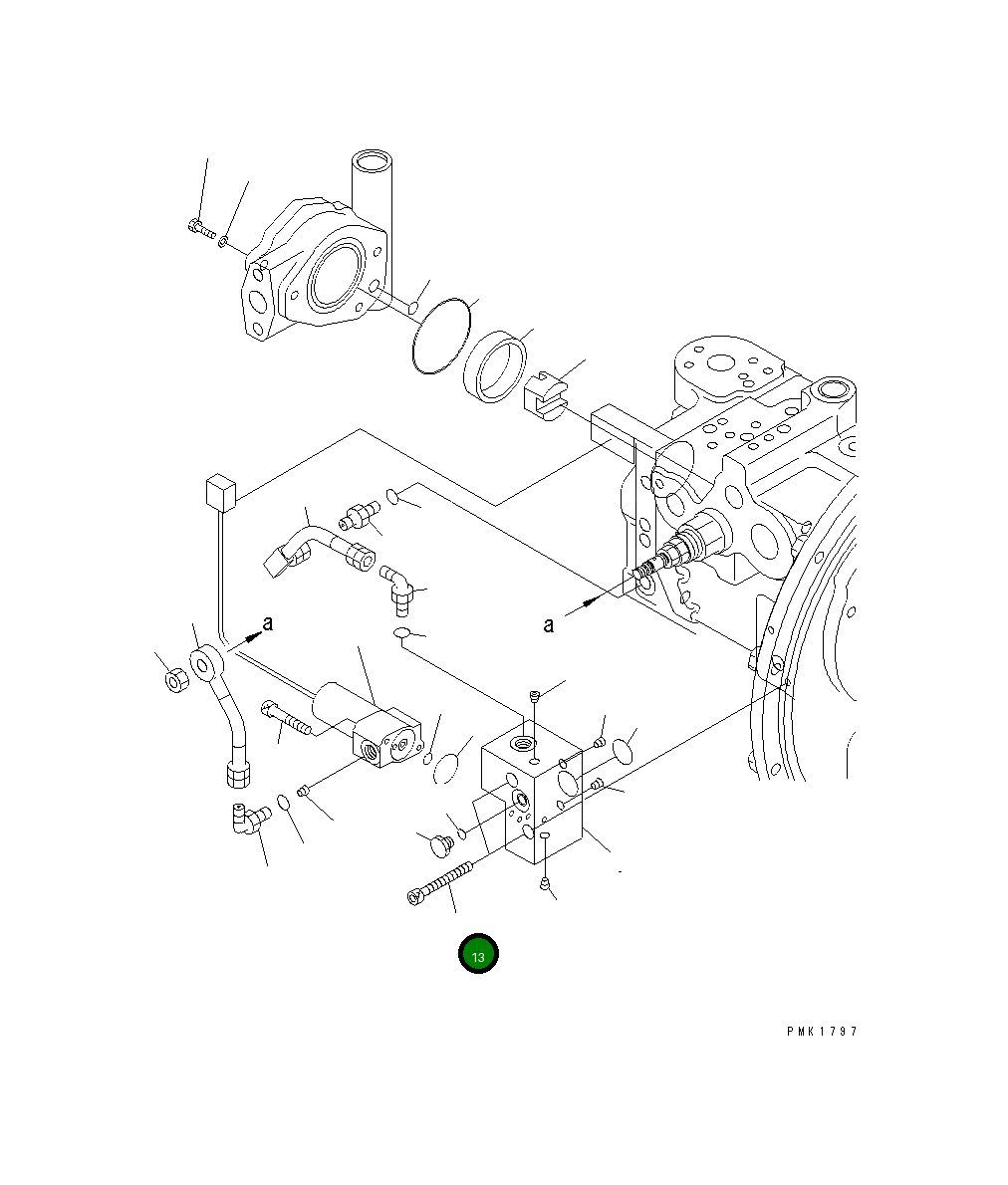 Болт 01252-60865 Komatsu