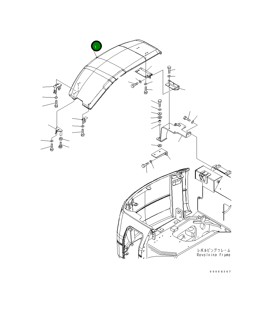 Крышка 21W-54-44310 Komatsu