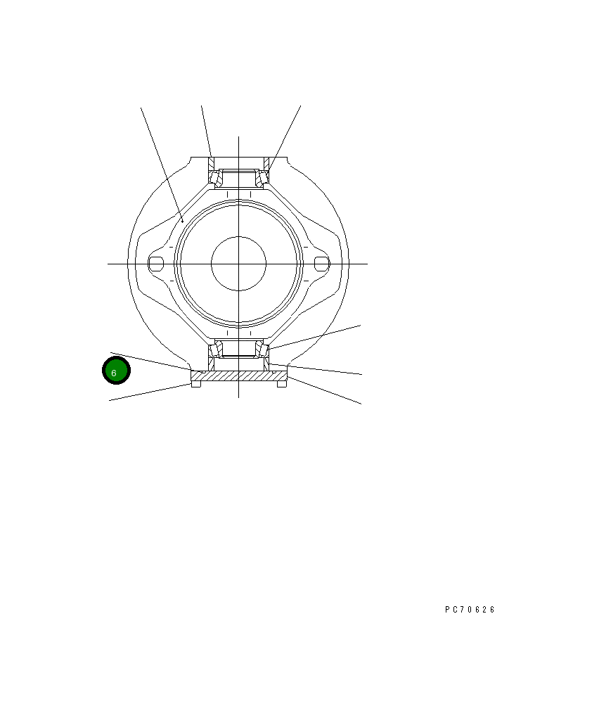 Кольцо уплотнительное (O-Ring) 266-81-71360 Komatsu